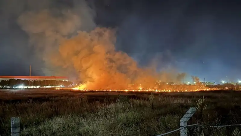 İzmir'de Gece Yarısı Çıkan Yangın, Şehirde Panik Yarattı!