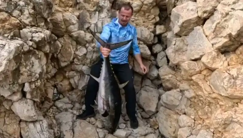 Saros Körfezi'nde Zidane Gibi Balık Yakalandı: 30 Kiloluk Canlı Mücadele!